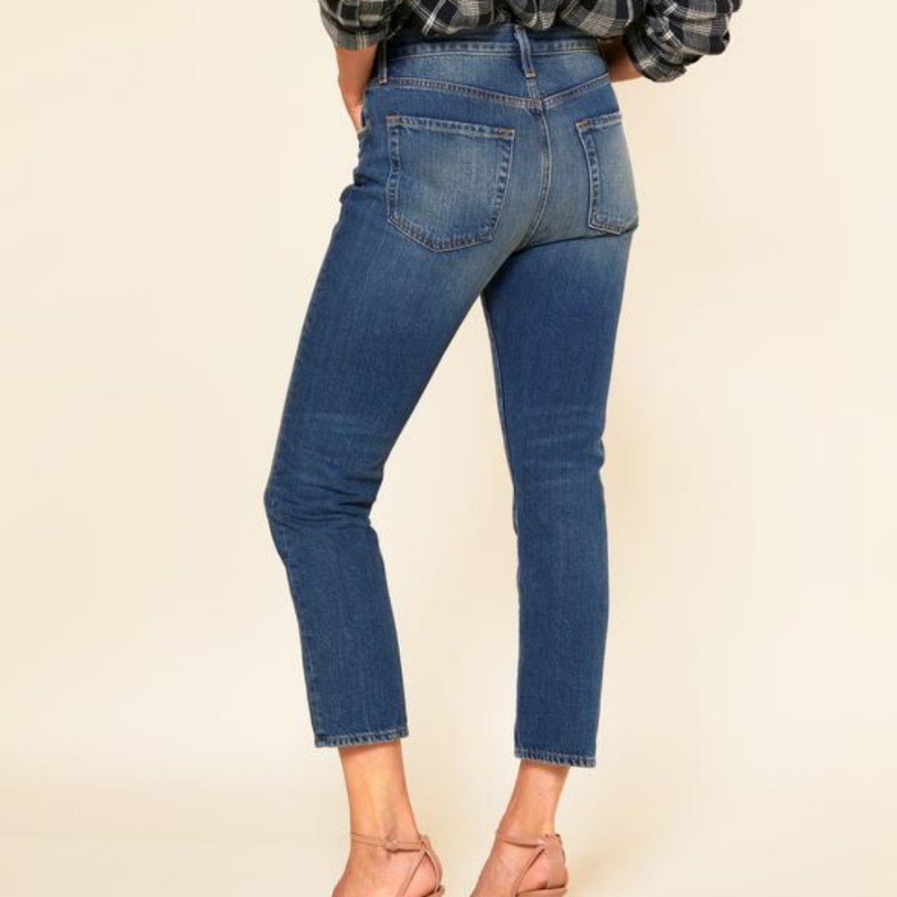 NWT Outerknown organic Cassidy high rise slim jeans sz 26 - Picture 2 of 7